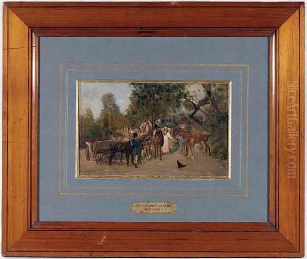 Monsieur Et Madame Joachime Lefevre Et Leurs Filles Mesdemoiselles Gutte Et Blanche - view 1