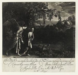 Tobias And The Angel (the Large Plate) (bartsch 2)