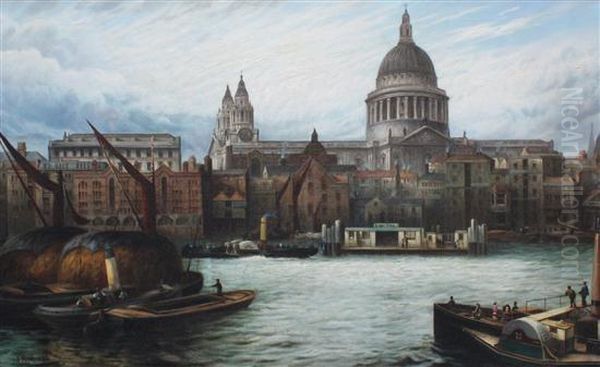 St Pauls From The Thames - view 1