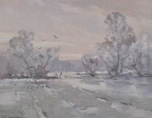 Snow Covered Landscape by Alexander Carruthers Gould