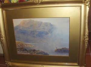 Bow Fell And Angle Tarn Early Morning by David Gould
