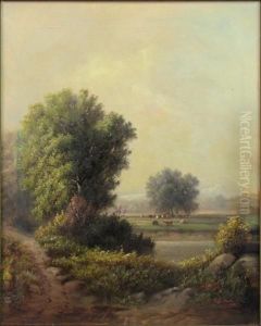Landscape Withcattle Landscape Withcattle