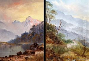 On The West Coast & Buffalo Mountains - A Pair by Edmond, Edward Gouldsmith