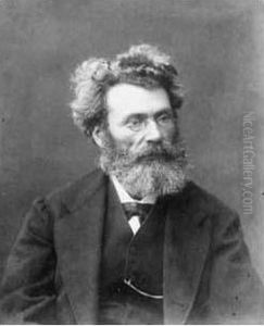 Trois Tirages Du Meme Portrait D'adolphe Goupil, Anonymes, C. 1870. by Adolphe Goupil