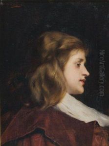 Portrait D'une Jeune Fille by Jules Adolphe Goupil