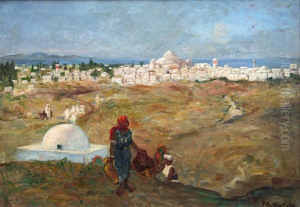 Conversation En Rentrant Du Marche. - view 1