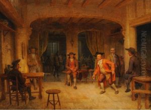 Le Jeu De Billard Et Le Jeu De La Cuillere Dans Un Cabaret by Michel Gabriel G. Gourdet