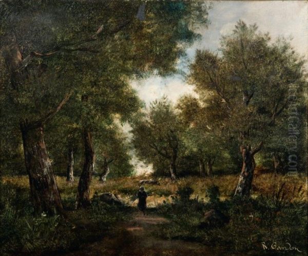 La Ramasseuse De Fagots Dans Une Clairiere - view 1
