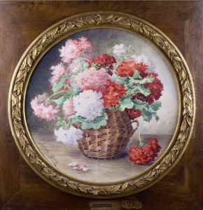Le Panier De Geraniums by Juliette Goury