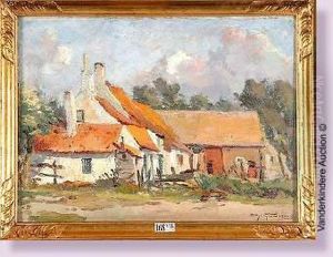 Ferme En Flandre Maritime by Charles Gouweloos