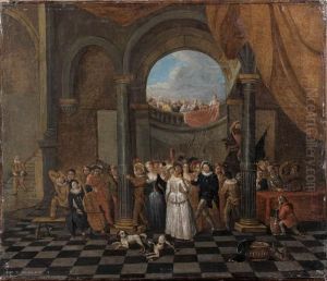 Scene De Bal Dans Un Palais