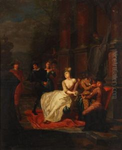 An Elegant Company Making Music On Aterrace by Hendrik Govaerts