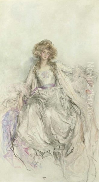 An Elegant Lady In An Evening Gown - view 1