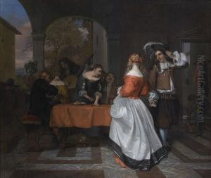 Une Reunion Galante Dans Un Interieur Hollandais