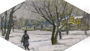 Strolling In The Snow Outside The Dacha