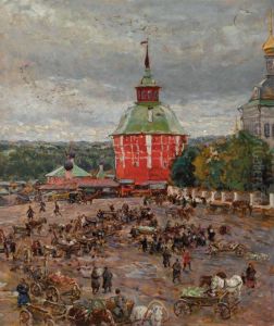 Market Day by Ivan Mikhailovich Grabovsky