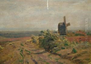 Rba -- Landscape With A Windmill by Alfred Fitzwalter Grace