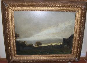 When Daylight Dies, Oil On Board by Francis Grace