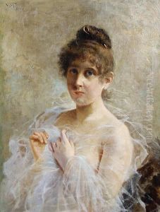 Portrait Of A Girl by Napoleone Luigi Grady