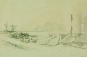 Veduta Del Monte Pellegrino by Carl Georg Anton Graeb