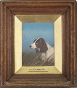 A Spaniel In A Landscape; And A Spaniel On The Scent by Colin Graeme Roe