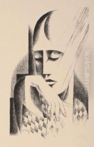 Spater Naherte Er Sich by Gottfried Graf