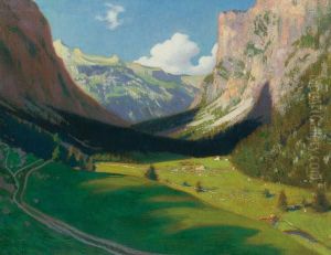 Langtal In Groden by Ludwig Ferdinand Graf