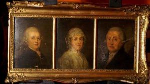 Portrait Of Twomen And A Women by Anton Graff
