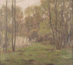 An Indiana Forest Landscape by Robert Wadsworth Grafton
