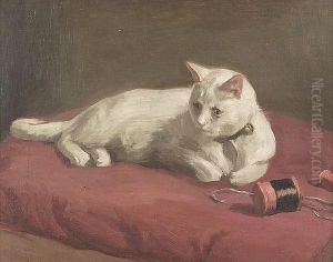 The Artist's Daughter's White Cat by Robert Wadsworth Grafton