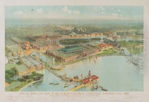 Official Bird's-eye View, 
Of Theworld's Columbian Exposition, 
Chicago by Charles S. Graham