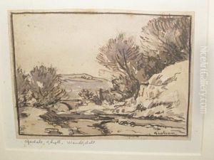 'distant View Of Wetherby', 'near Lancaster', 'knaresborough', 'a Lake In Cumberland', 'kulcham Abbey', And 'wensleydale' by George Graham