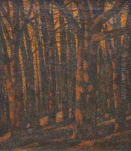Autumn Trees by George Ii Graham