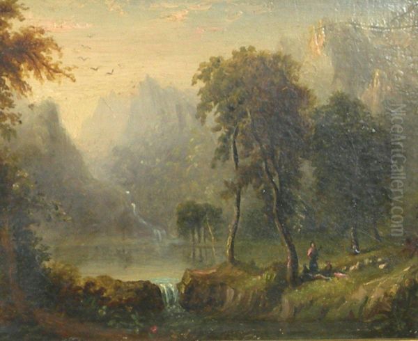 Figures By A Loch - view 1