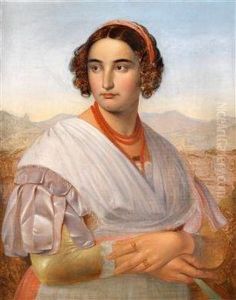 Bildnis Der Vittoria Caldoni Aus Albano