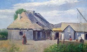 Chlopska Zagroda by Antoni Gramatyka