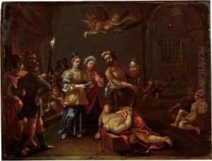 Salome Si Appresta Ad Offrire La Testa Di Giovanni Battista A Erodiade