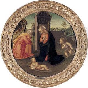 The Holy Family With The Infant Saint John The Baptist In A Landscape by Pseudo Granacci