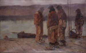Les Marins Bretons Au Port De Concarneau by Achille Granchi-Taylor