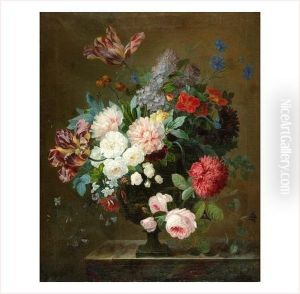 Bouquet De Fleurs Dans Un Vase by Jean-Baptiste Grand