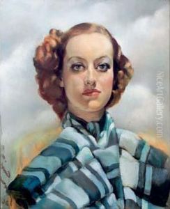 "portrait De Femme". by Jean-Albert Grand-Carteret