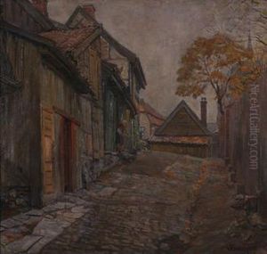 Fra Fredensborgveien Med Trefoldighetskirken by Severin Grande