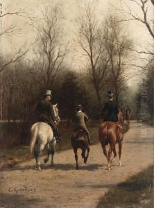 An Afternoon Ride by Edmond Georges Grandjean