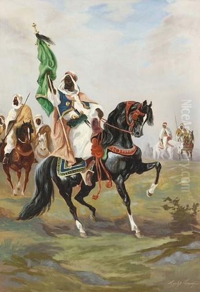 Szene Mit Berittenen Orientalischen Kriegern. - view 1