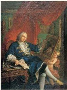 Portrait De Leonard Batheon De Vertrieu, Premier President Au Bureau Des Finances De La Generalite De Lyon En 1733