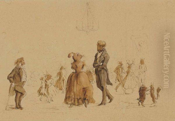 La Polka Des Animaux; Et Caricature De Trois Personnages - view 1
