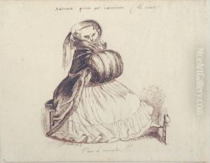 J'eus Le Manchon by Jean-Jacques Grandville