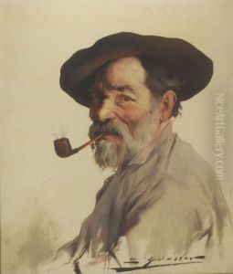 Portrait D'homme A La Pipe