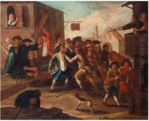 Rissa Tra Contadini by Giovanni Michele Graneri