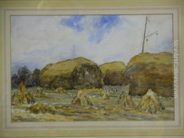 Haymaking Scene And Pembrokeshire Landscape - view 1